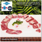 Beef Eye Fillet Mignon Has Dalam Tenderloin AGED BY GOODWINS 3-4 weeks STEER (young cattle) Australia HARVEY frozen 1/3 WELLINGTON cuts (price/pc 1kg)